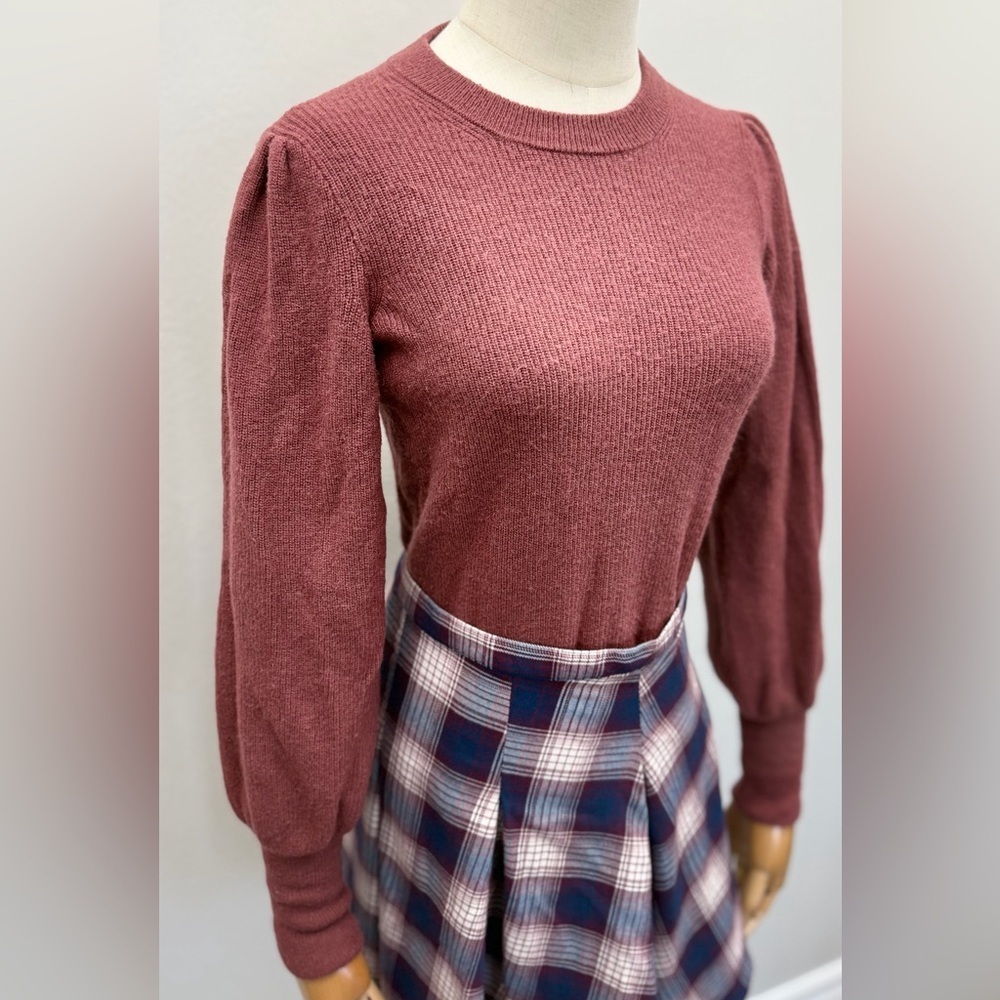 Madewell Women's Rich Red Crew Neck Sweater Size S - Picture 2 of 12